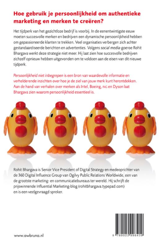 Persoonlijkheid Niet Inbegrepen achterkant