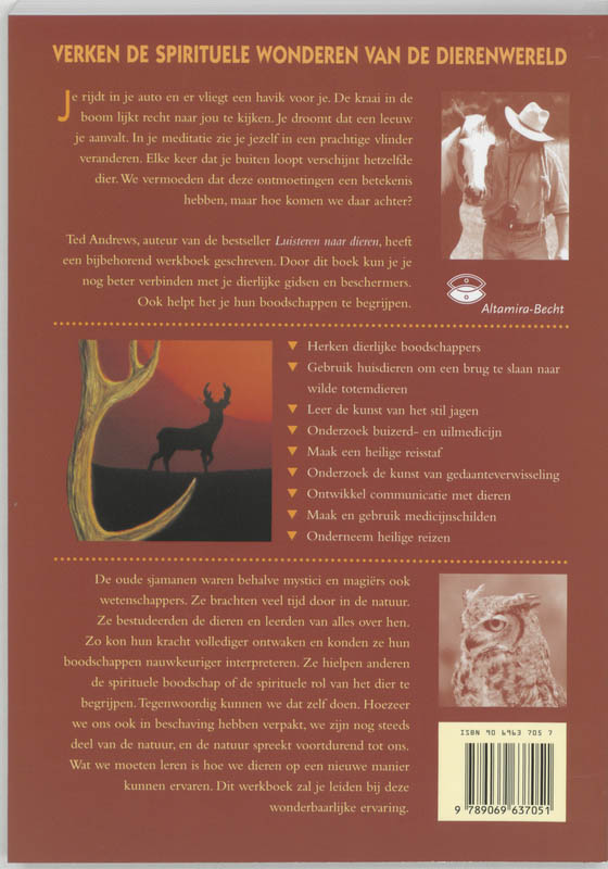 Luisteren Naar Dieren Werkboek achterkant