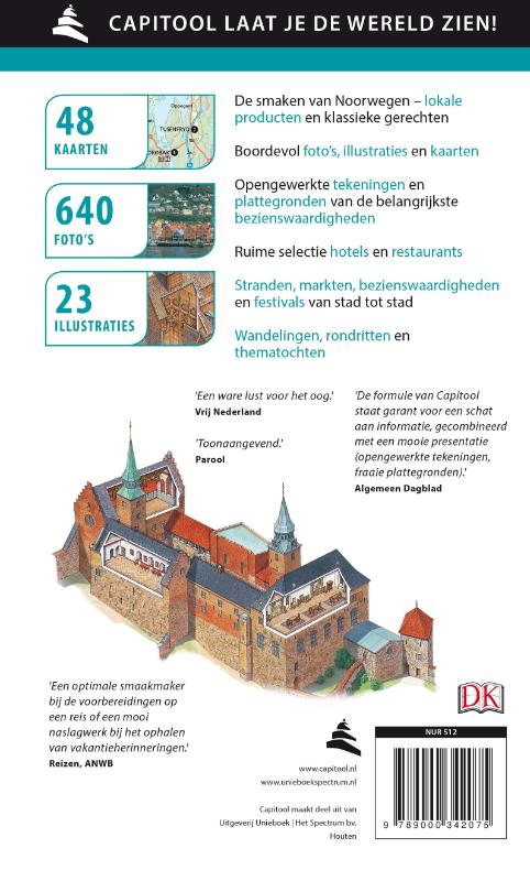 Noorwegen / Capitool reisgidsen achterkant