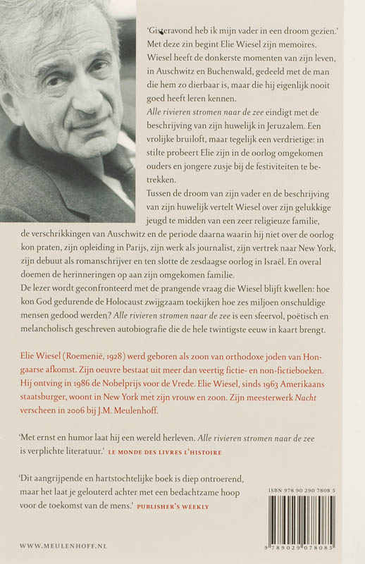 Alle rivieren stromen naar de zee achterkant