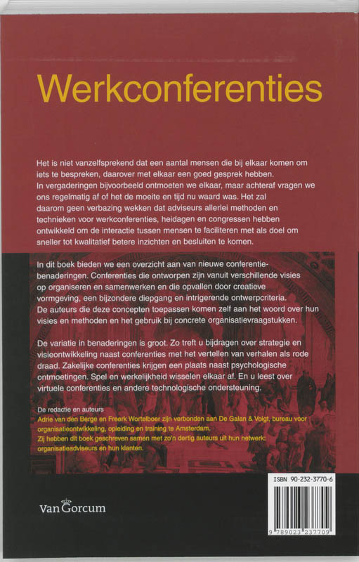 Werkconferenties achterkant