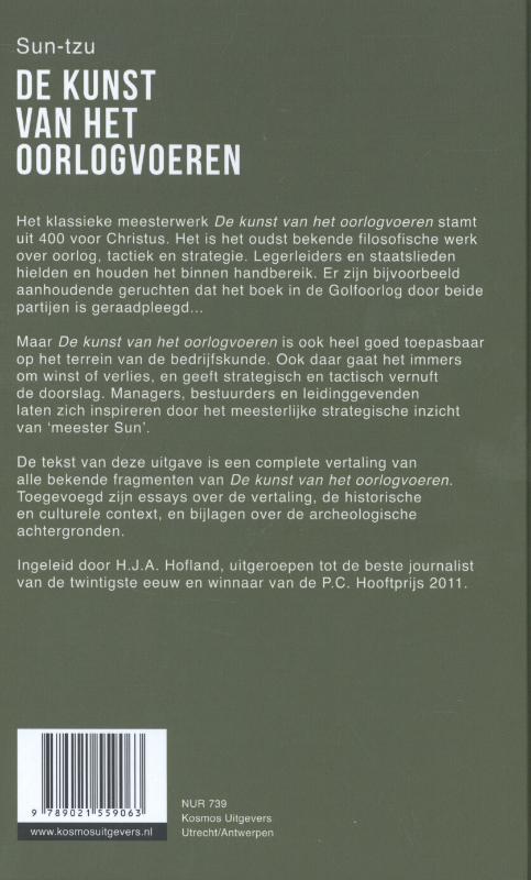 De kunst van het oorlogvoeren achterkant