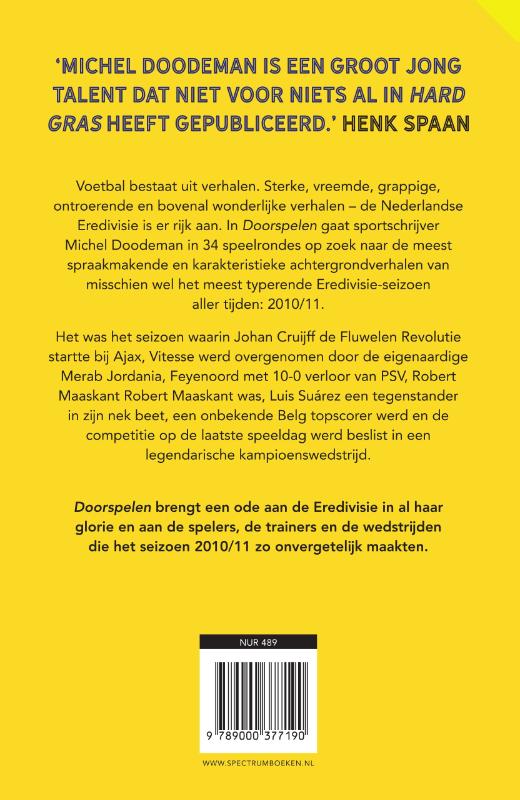 Doorspelen achterkant