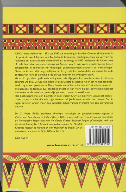 De weg van magie tot geloof / Mission / 39 achterkant