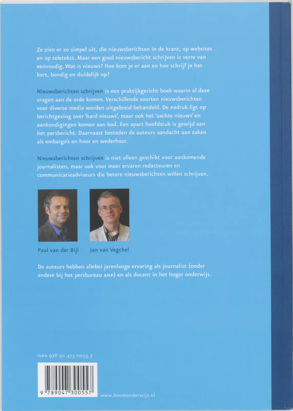 Nieuwsberichten Schrijven achterkant