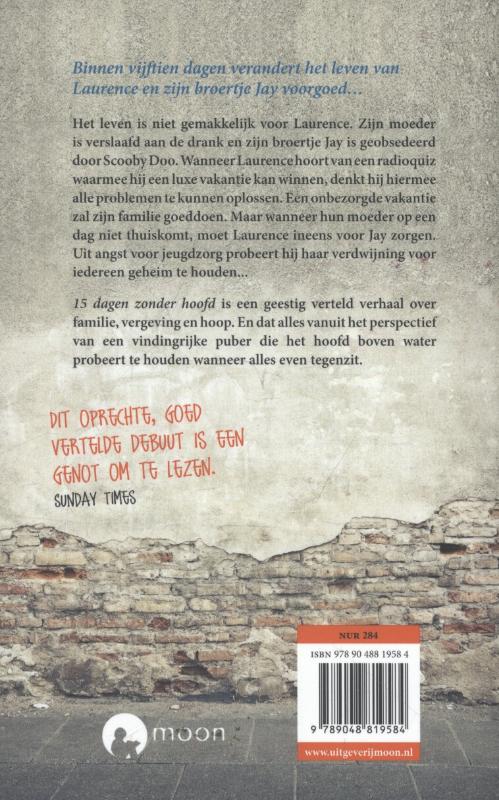 15 dagen zonder hoofd achterkant