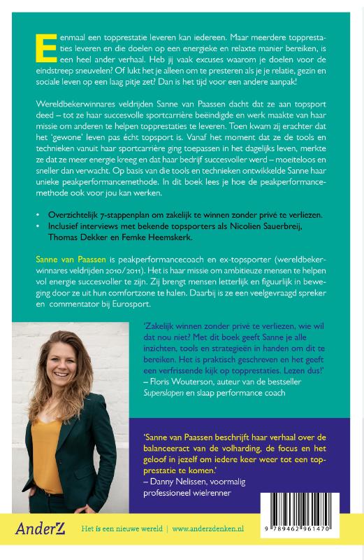 Het leven, dat is pas topsport achterkant