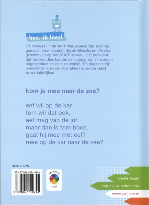 Kom je mee naar de zee? / Hee, ik lees! achterkant