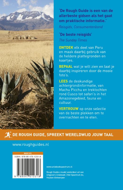 Rough Guide Peru achterkant