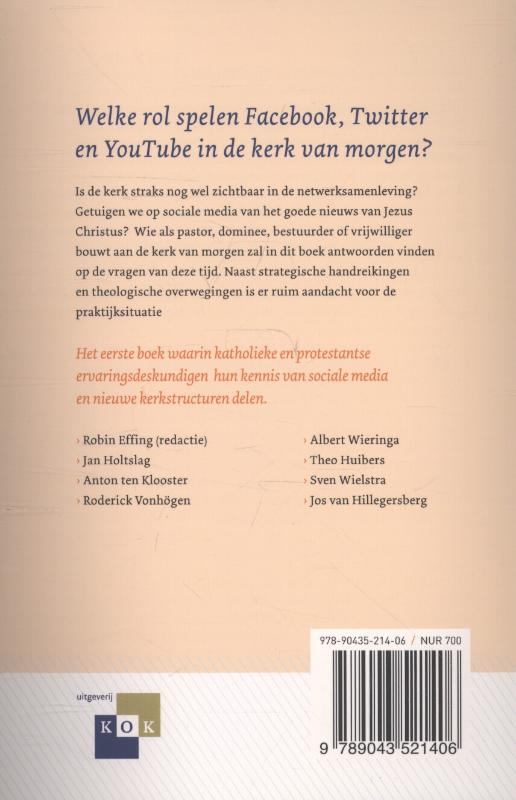 De sociale netwerkkerk achterkant