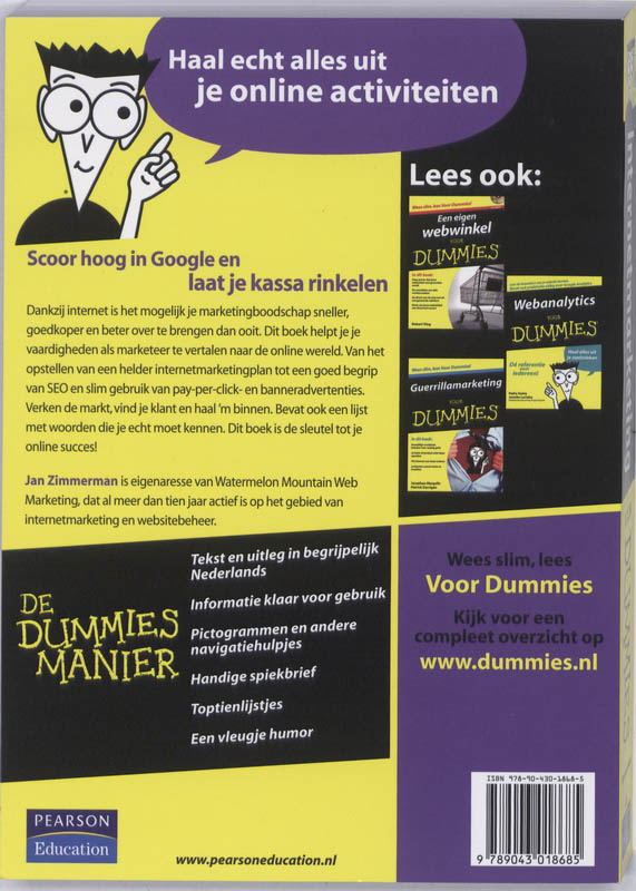 Internetmarketing voor Dummies / Voor Dummies achterkant