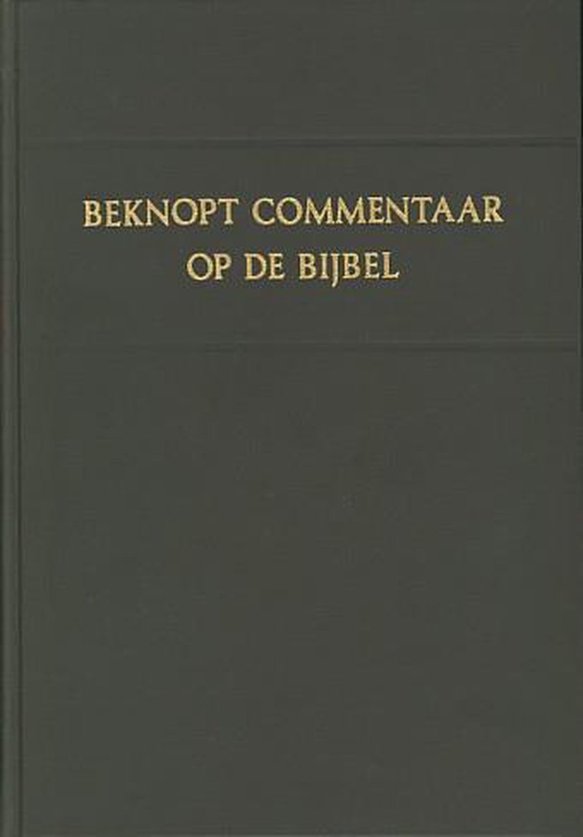Beknopt commentaar op de bijbel