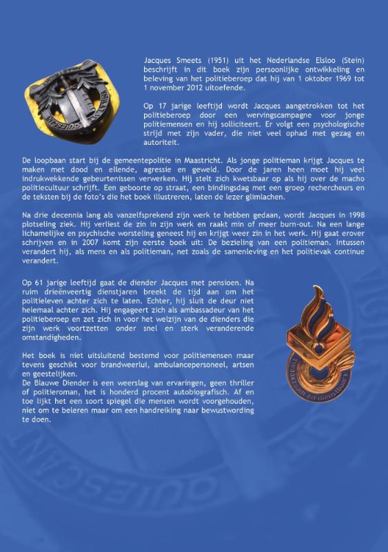 De blauwe diender achterkant