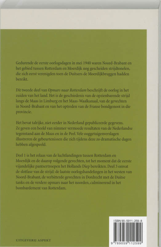 Opmars naar Rotterdam 2 Van Maas tot Moerdijk achterkant