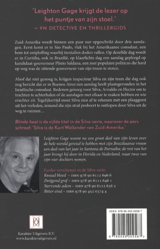 Blinde haat / Silva serie achterkant