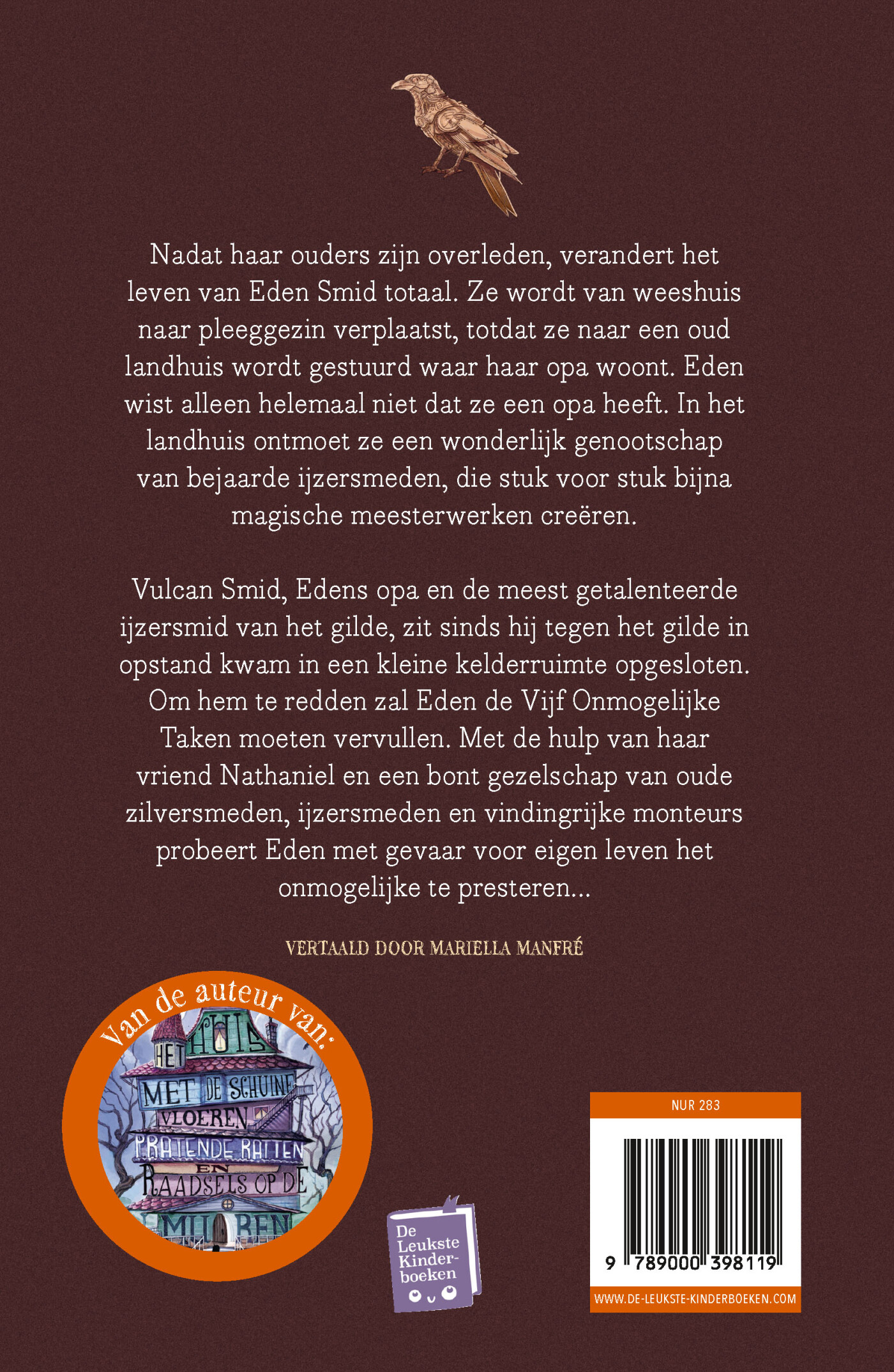 De vijf onmogelijke taken van Eden Smid achterkant