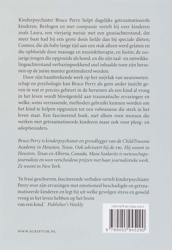 De jongen die opgroeide als hond achterkant