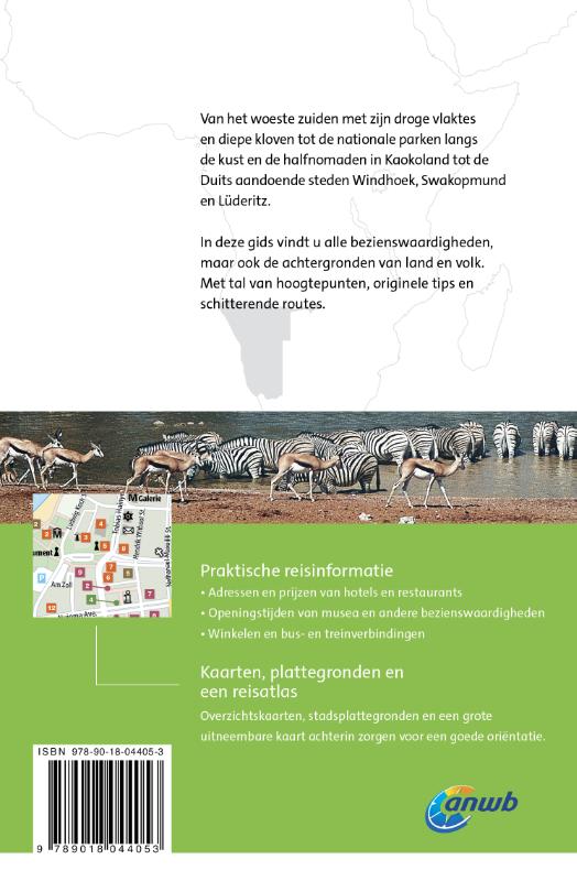 Namibië / ANWB wereldreisgids achterkant