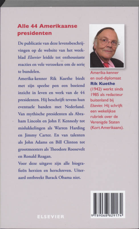 Alle 44 Amerikaanse Presidenten / Druk 1 achterkant