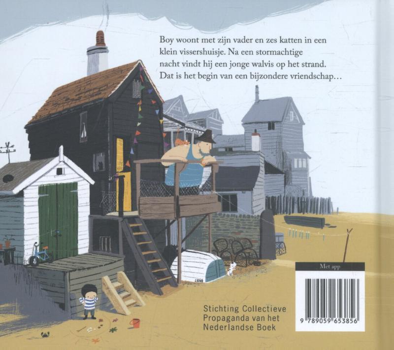 De kleine walvis achterkant