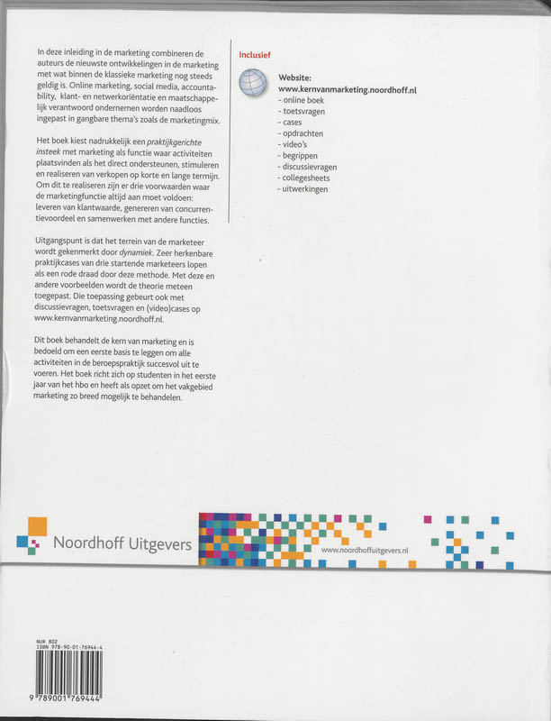 Kern van Marketing achterkant