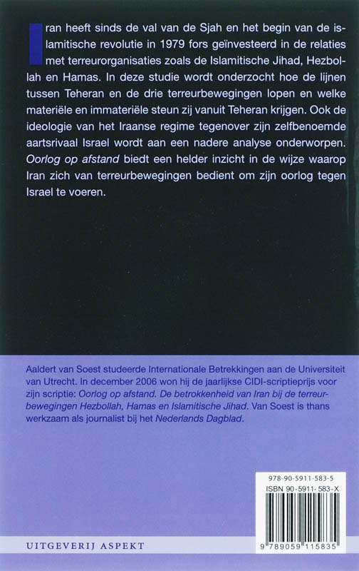 CIDI informatie-reeks  -   Oorlog op afstand achterkant