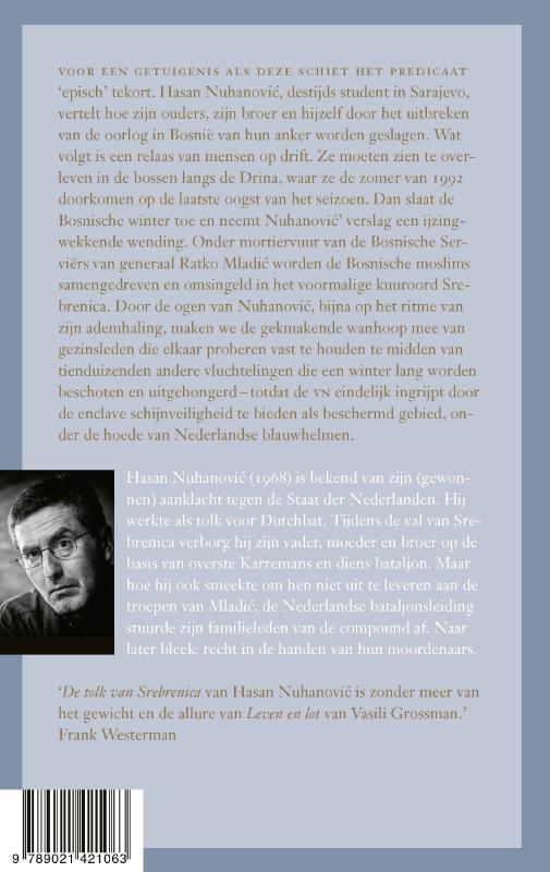 De tolk van Srebrenica achterkant