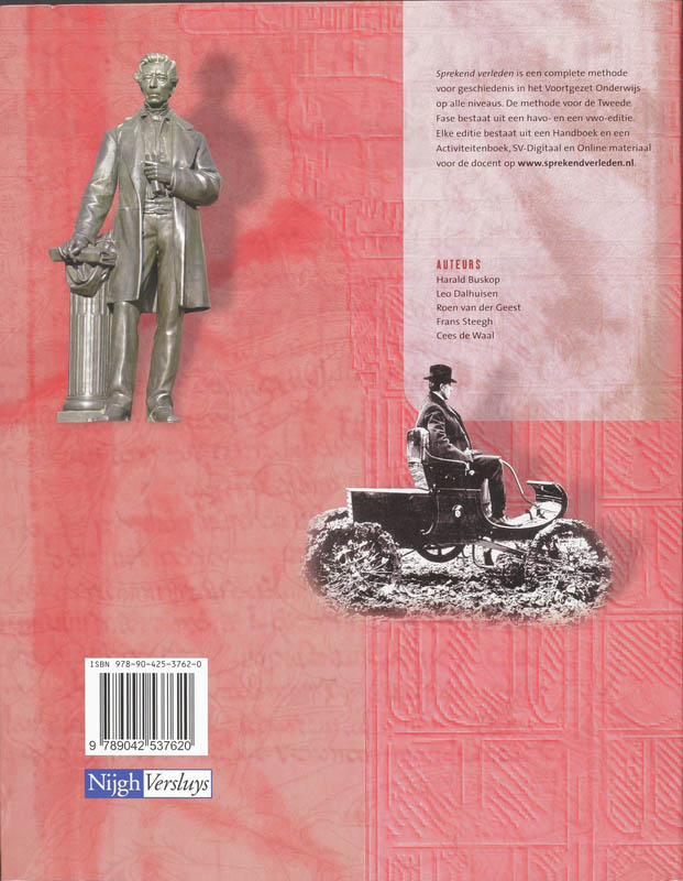 Sprekend Verleden / Vwo / Deel Handboek 2 achterkant