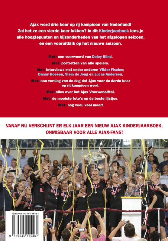 Ajax kinderjaarboek achterkant