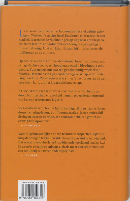 De Woorden De Nacht achterkant