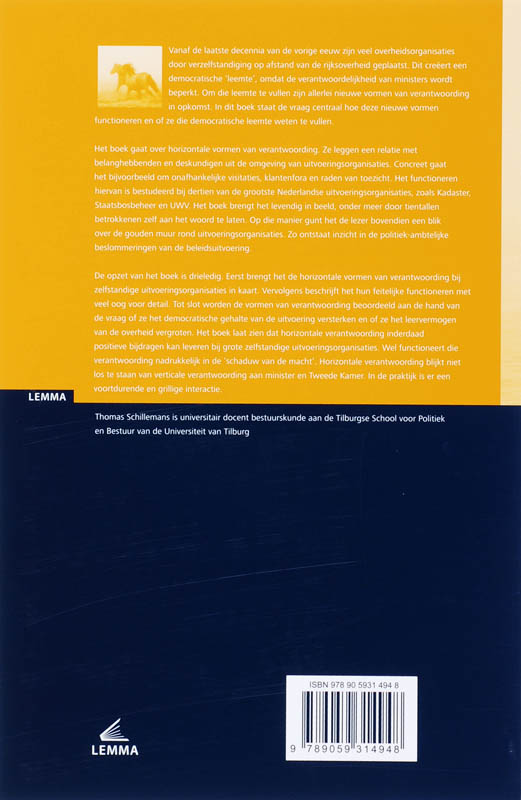 Verantwoording in de schaduw van de macht achterkant