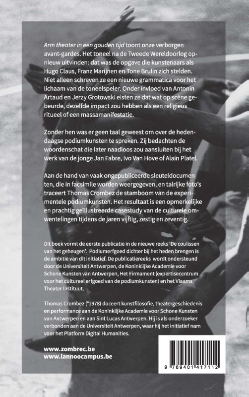 Arm theater in een gouden tijd achterkant