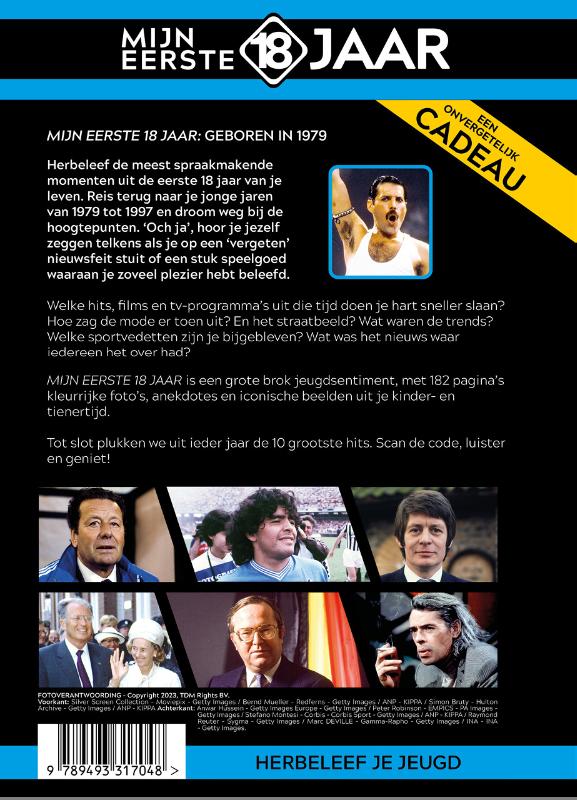Mijn eerste 18 jaar - Geboren in 1979 - Belgische editie achterkant