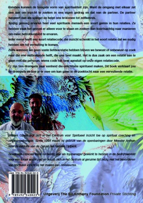 Spirituele relaties achterkant