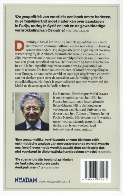 De geopolitiek van emotie achterkant