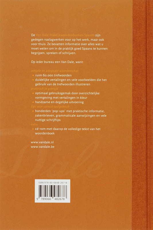 Praktijkwoordenboek Nederlands Spaans achterkant