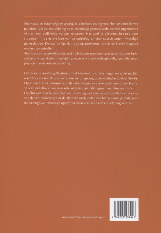 Anamnese en lichamelijk onderzoek achterkant