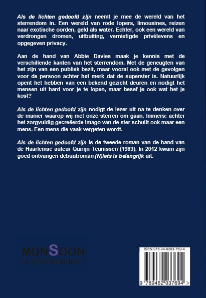 Als de lichten gedoofd zijn achterkant