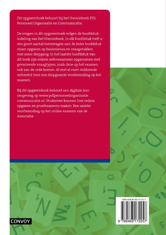 Praktijkdiploma loonadministratie Personeel, organisatie en communicatie 2020-2021 Opgavenboek achterkant
