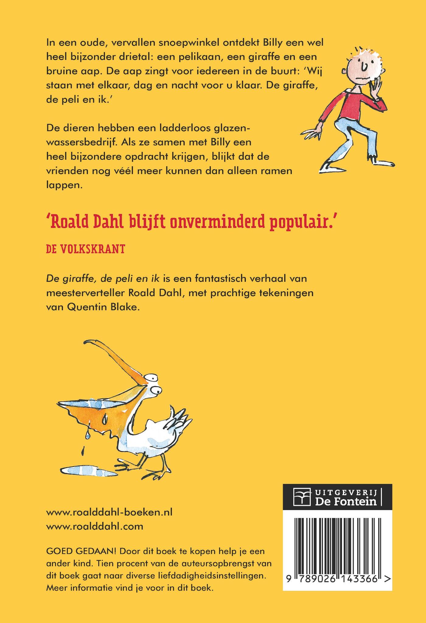 De giraffe, de peli en ik achterkant