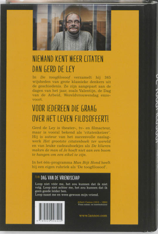 De toogfilosoof achterkant