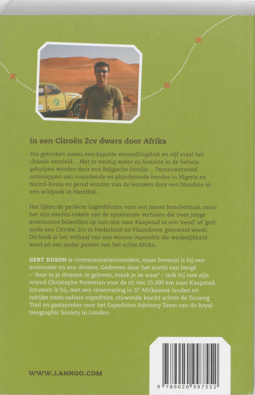 Een vreemde eend in Afrika achterkant