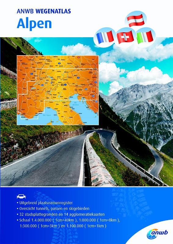 ANWB wegenatlas  -   Alpen