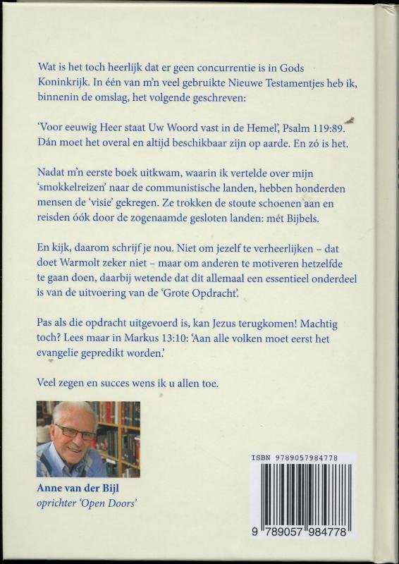 Kapitein wordt bijbelsmokkelaar achterkant