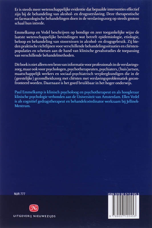 Alcohol-en drugsverslaving achterkant