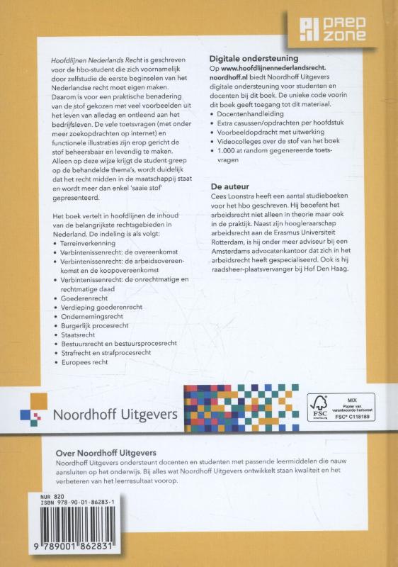 Hoofdlijnen Nederlands recht achterkant