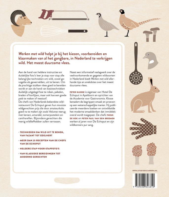 Werken met wild achterkant