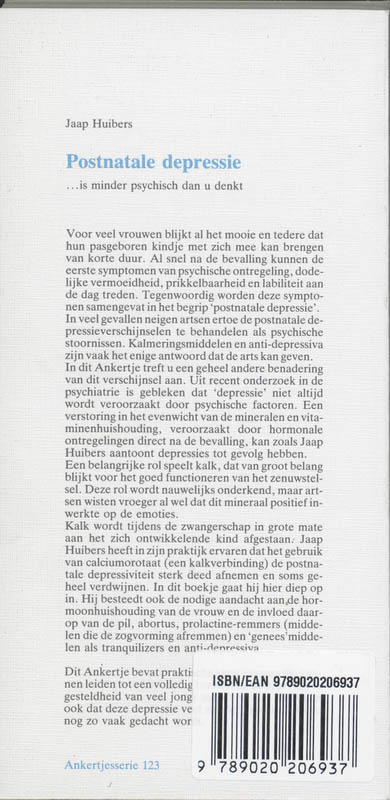 Postnatale depressie achterkant