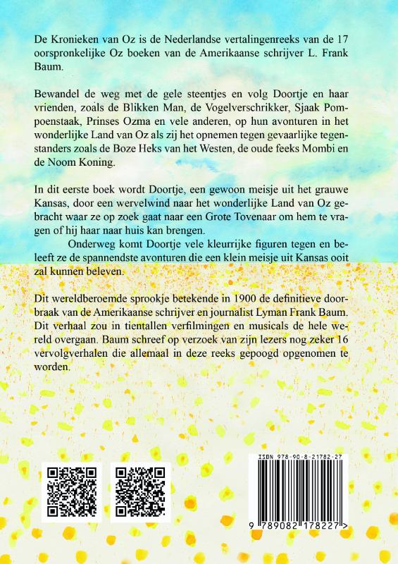 De kronieken van Oz 1 -   De wonderbaarlijke tovenaar van Oz achterkant