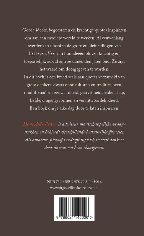 Grote denkers over grote dingen achterkant